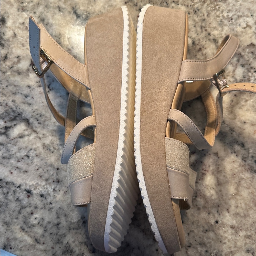 Cordani Light Beige and gold Strappy Sandals - Picture 7 of 11